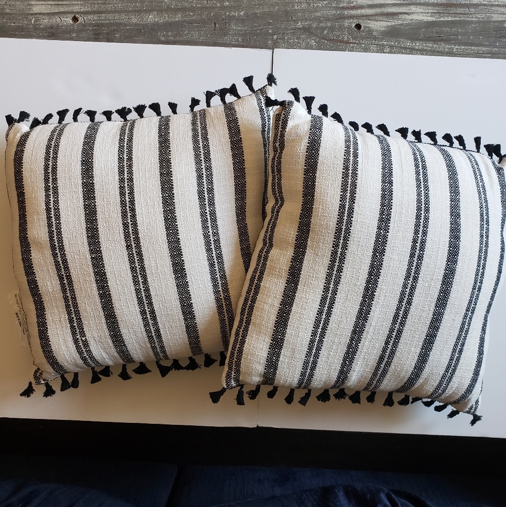 Set of 2 small decorative throw pillow